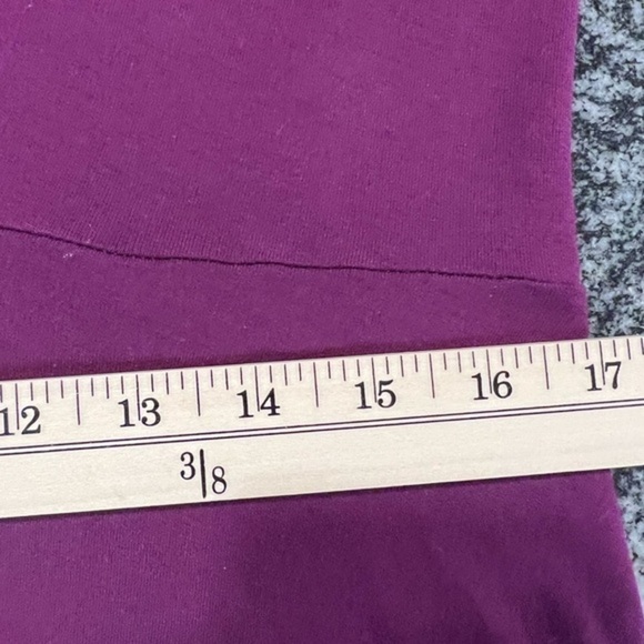 J Jill Low Cut Plum Long Sleeve Top - Picture 12 of 15